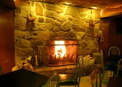 Cafe fireplace