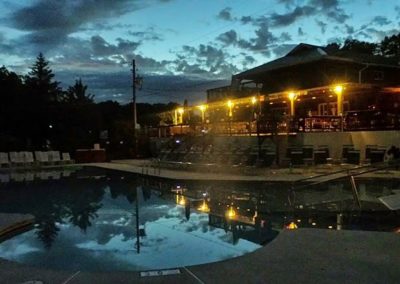 Woods Pool at night