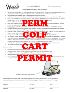 Perm Gold Cart Permit