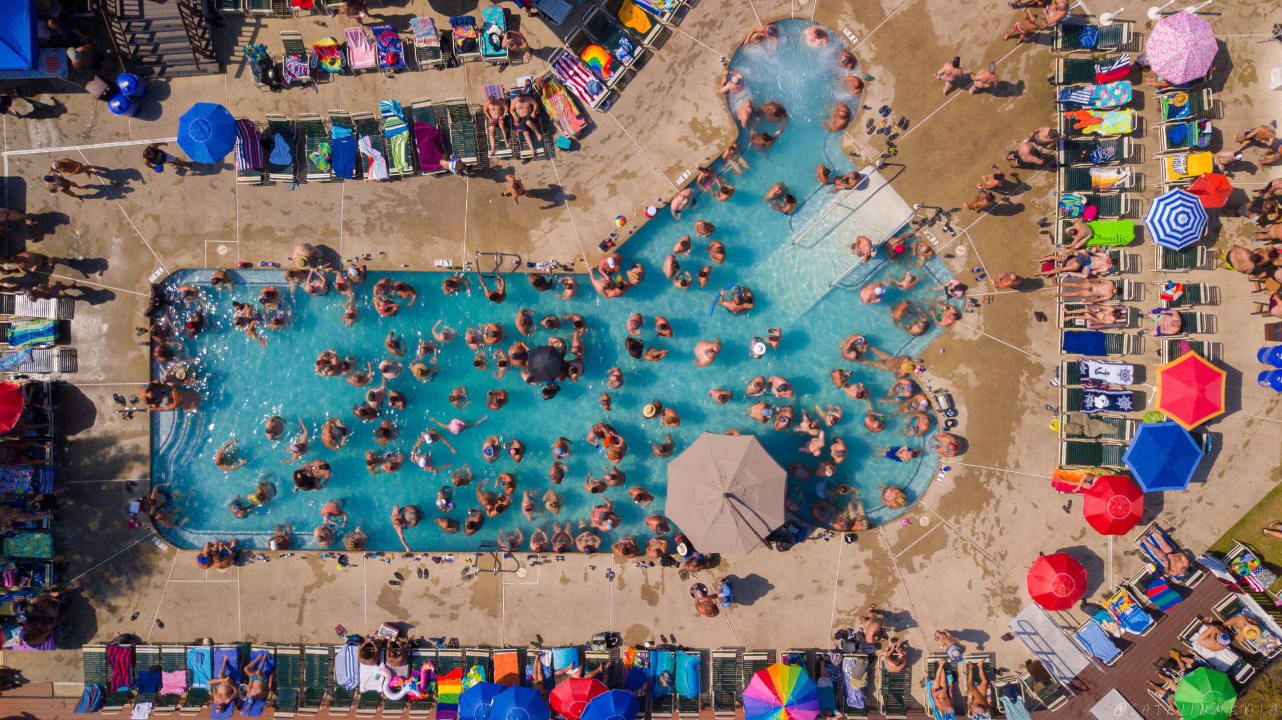 Woods pool party