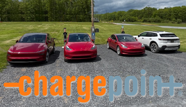 with logo EV Charging Station