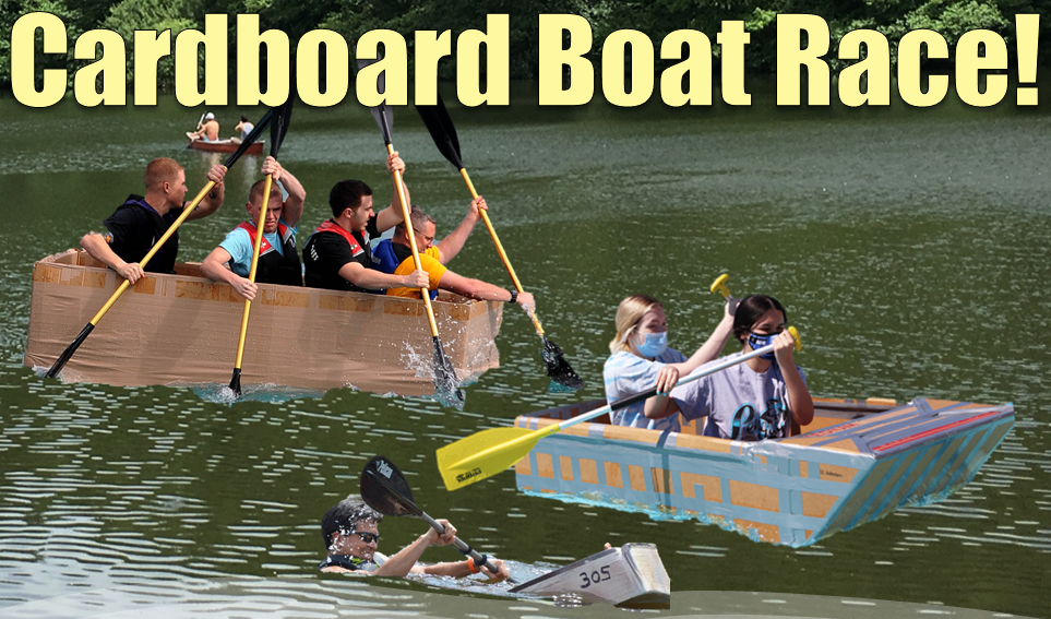 Cardboard boat racing