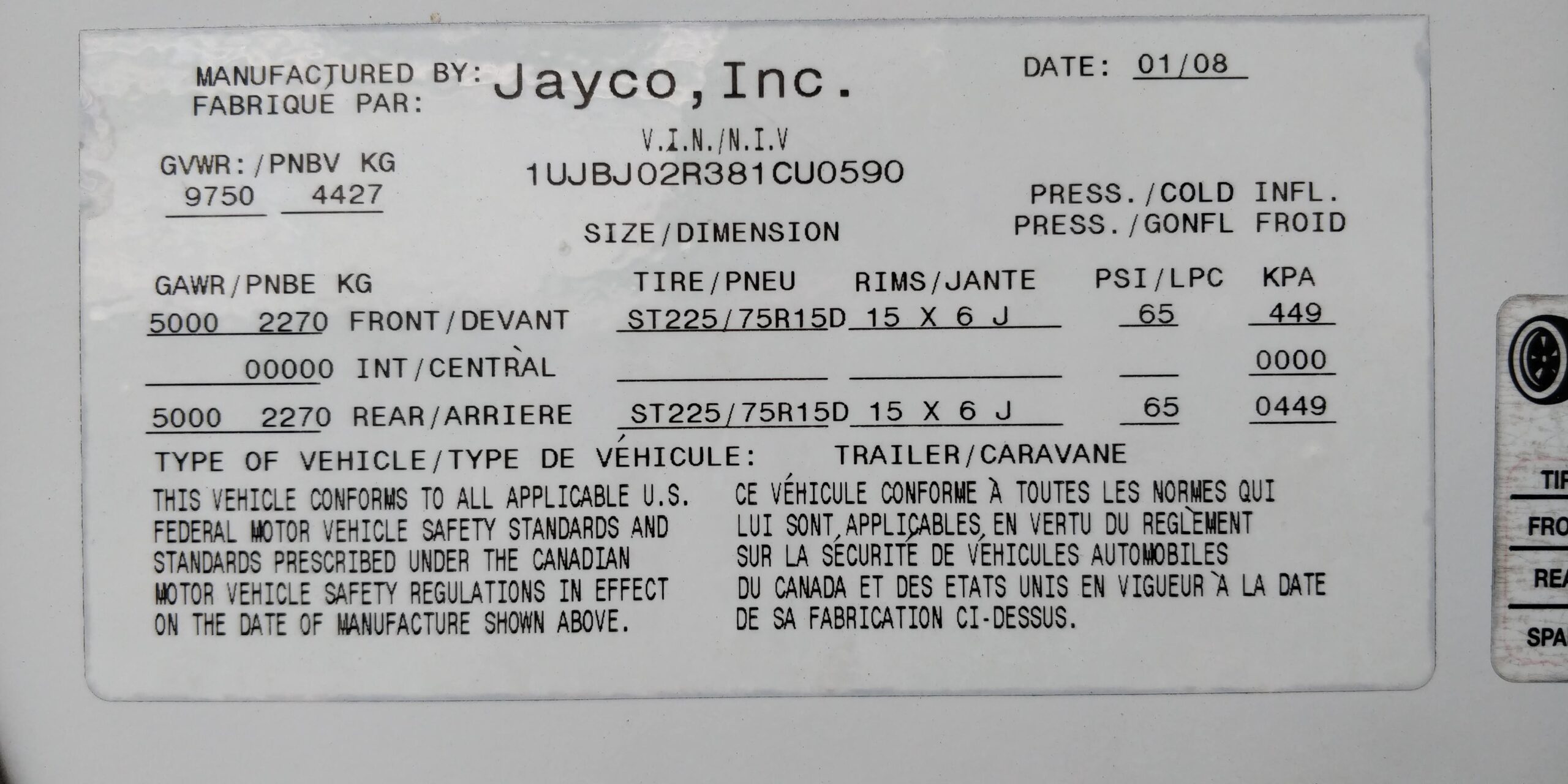 2008 Jayco for sale