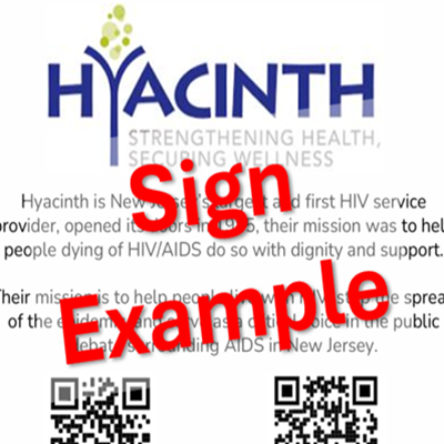 Charity Sign Example